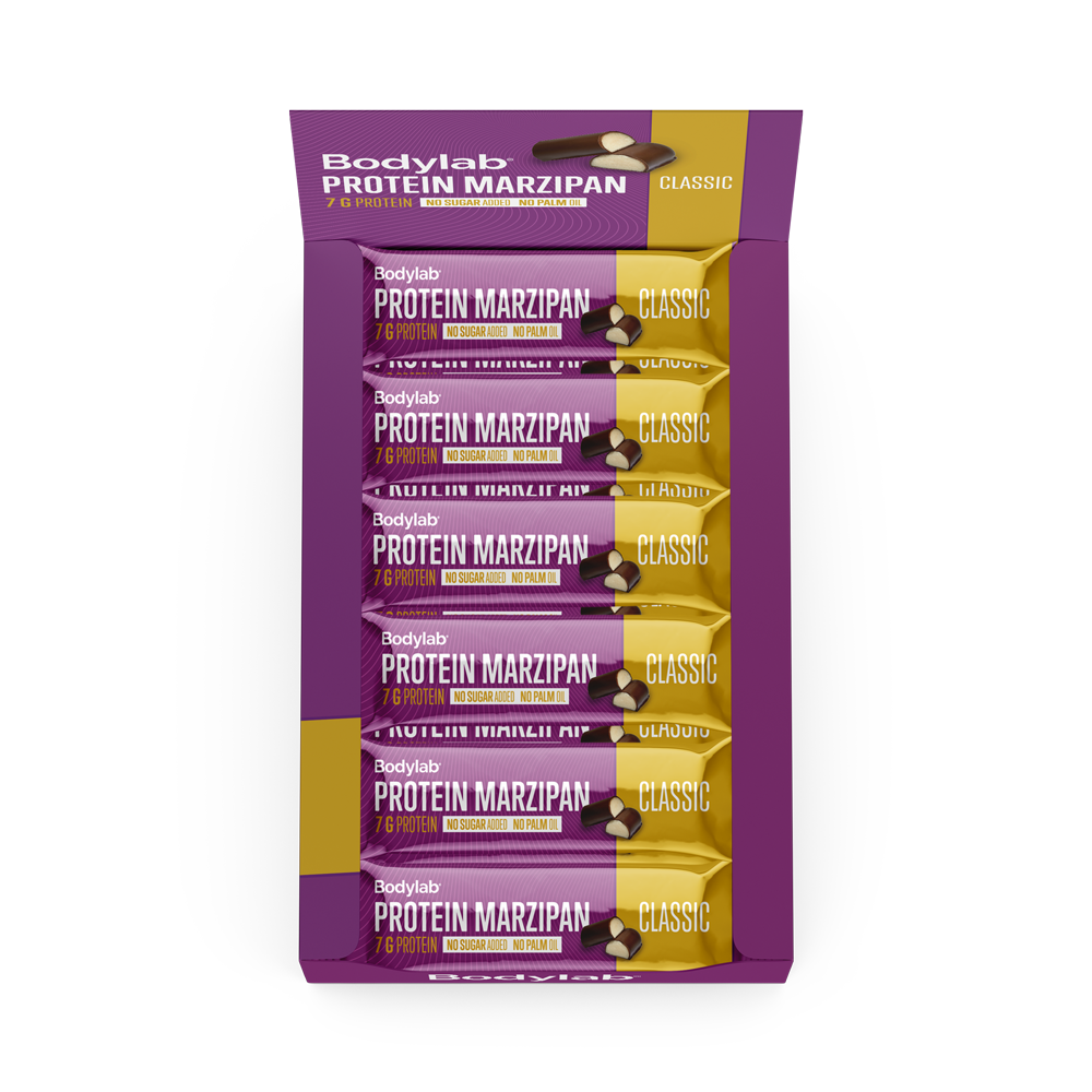 Billede af Bodylab Protein Marzipan - Classic (12x50g) hos Muscle House