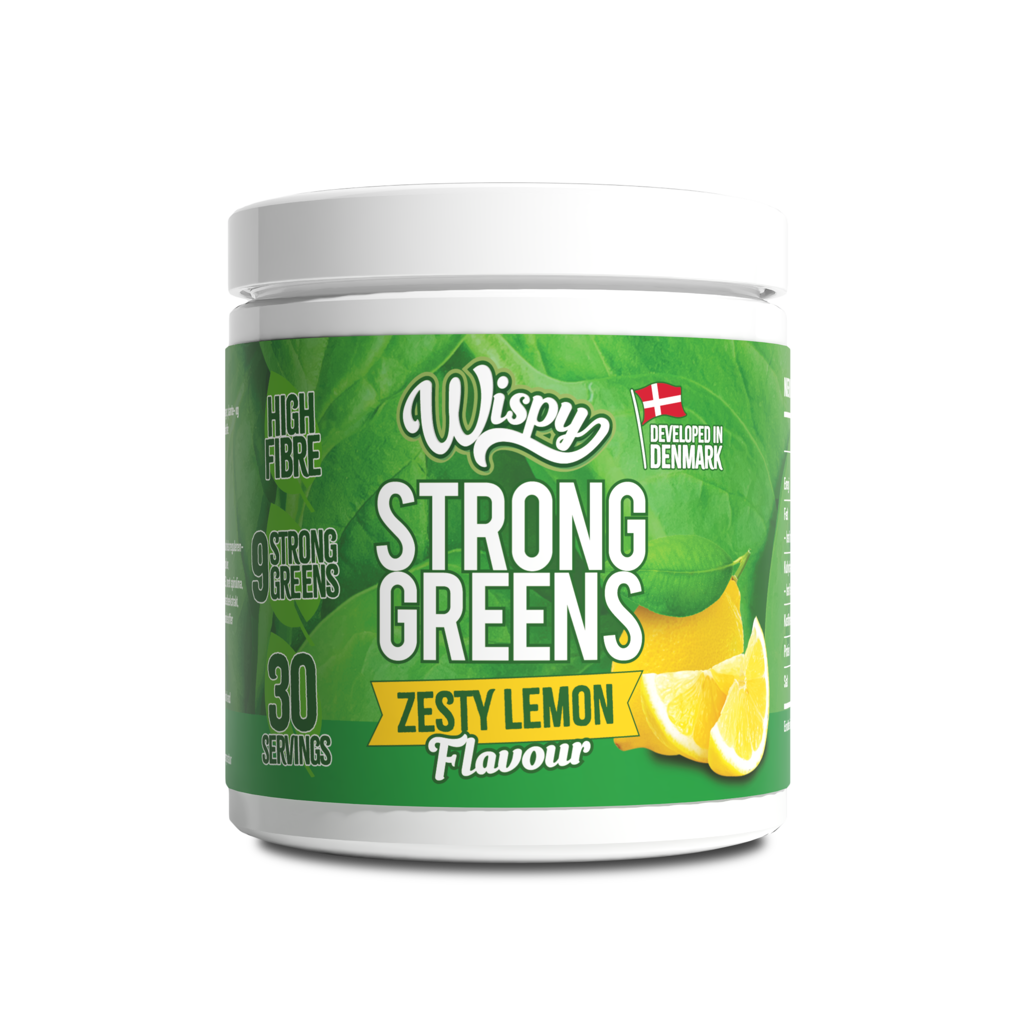 Brug Wispy Strong Greens - Zesty Lemon (300g) til en forbedret oplevelse