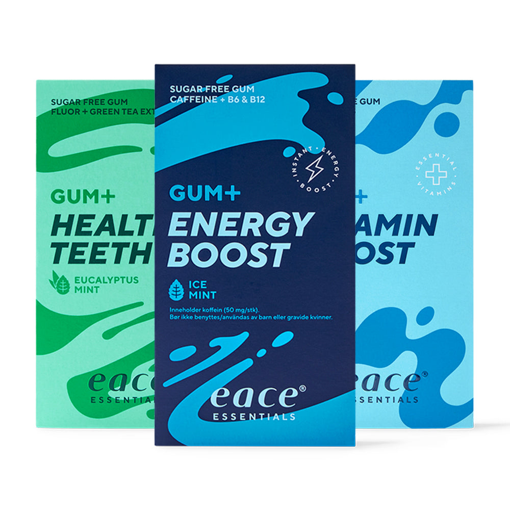 Brug Eace Gum + (10 stk) til en forbedret oplevelse