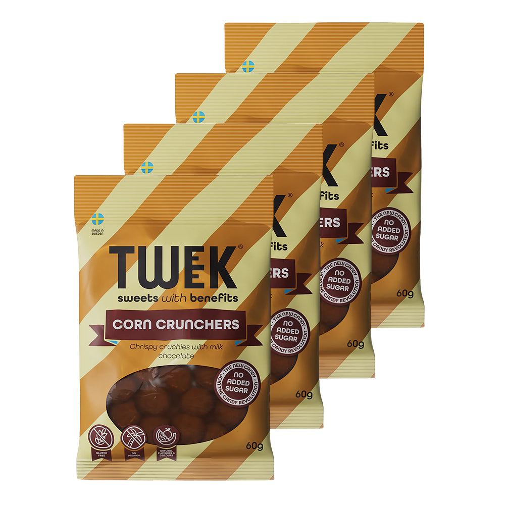 Brug TWEEK Candy - Corn Crunchers (4x60g) til en forbedret oplevelse