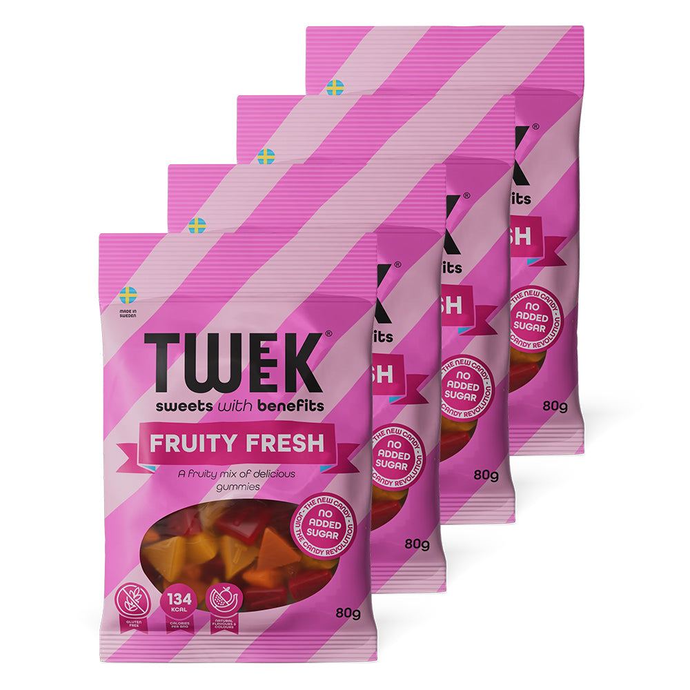 Brug TWEEK Candy - Fruity Fresh (4x80g) til en forbedret oplevelse