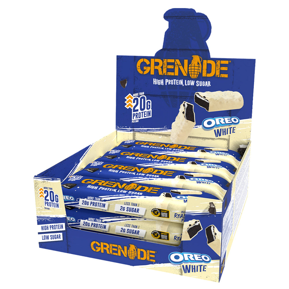 Billede af Grenade Protein Bar - Oreo White (10x 60g)