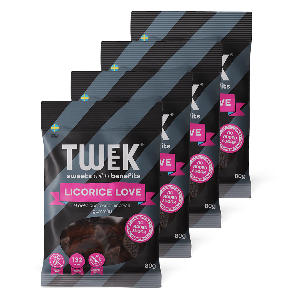 Brug TWEEK Candy - Licorice Love (4x80g) til en forbedret oplevelse