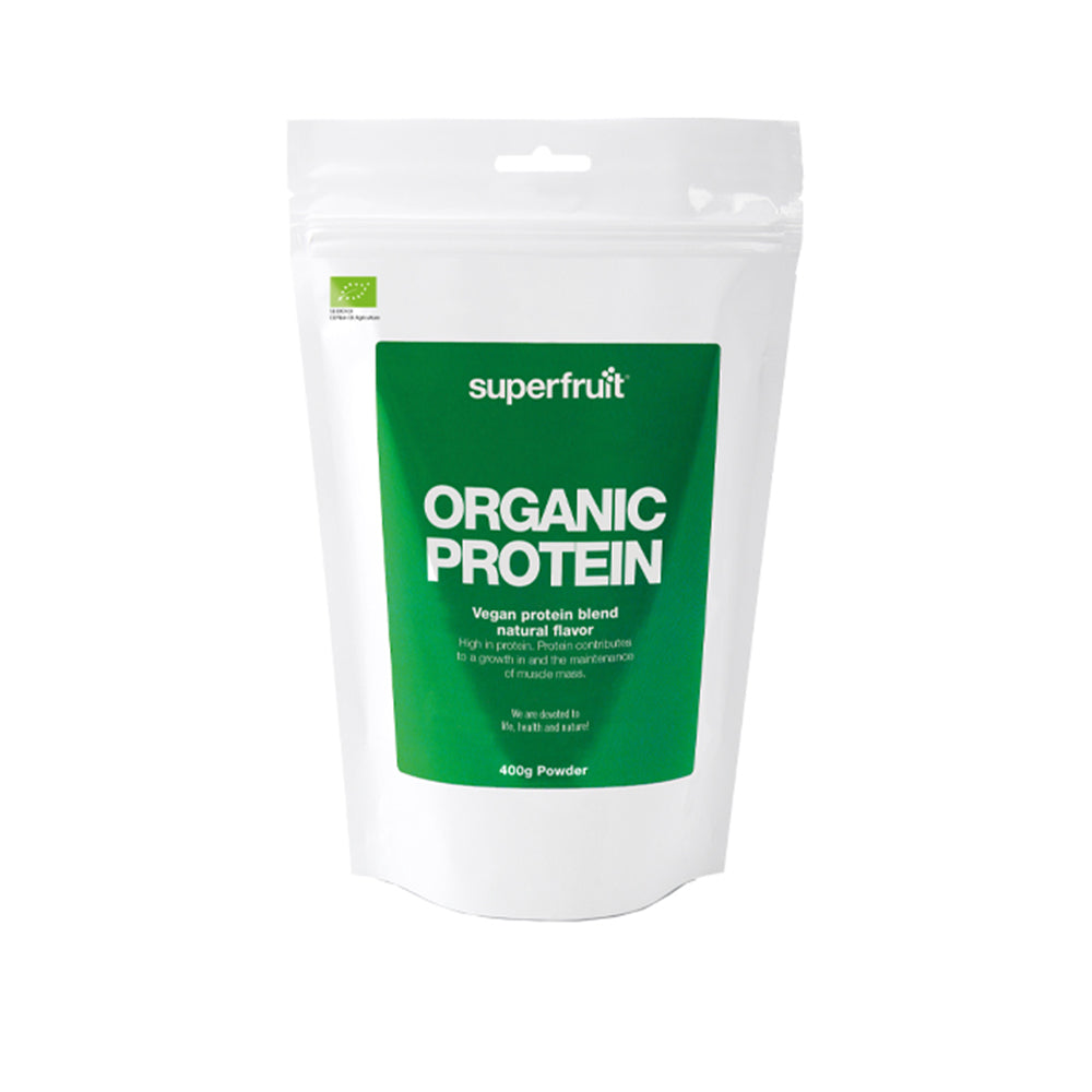 Brug Superfruit Organic Protein Powder (400g) til en forbedret oplevelse