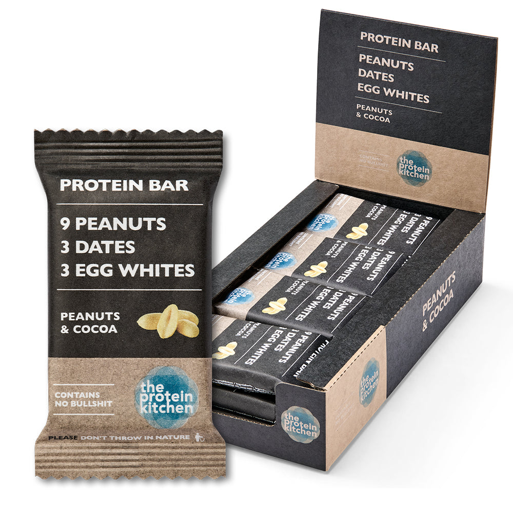 Billede af The Protein Kitchen Bar - Cocoa & Peanuts 12x 55g