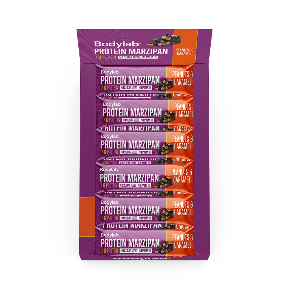 Se Bodylab Protein Marzipan - Peanuts & Caramel (12x50g) hos Muscle House