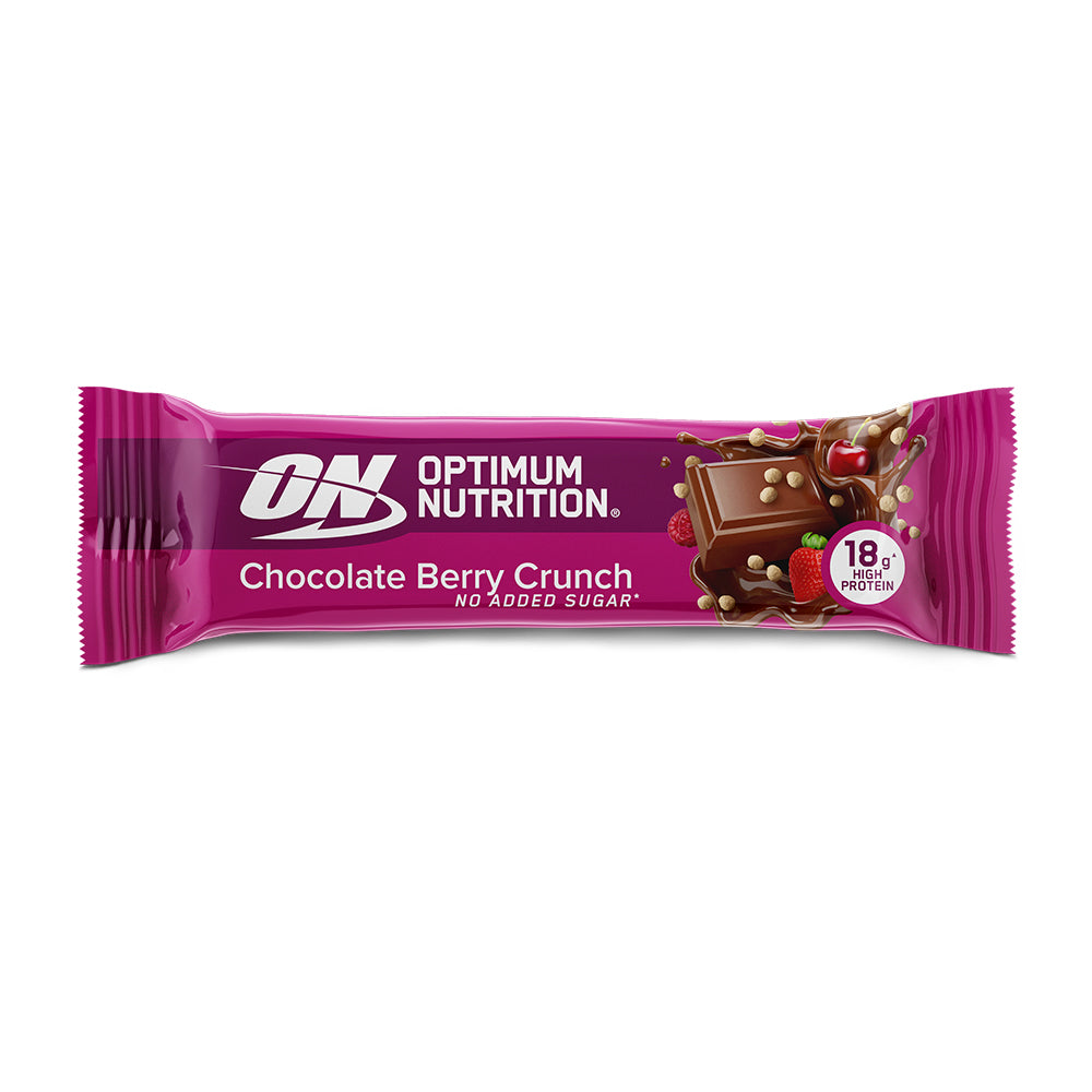 Brug Optimum Nutrition Protein Bar - Chocolate Berry Crunch (55g) til en forbedret oplevelse