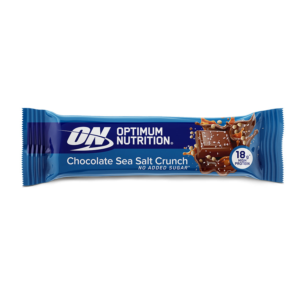 Se Optimum Nutrition Protein Bar - Chocolate Sea Salt Crunch (55g) hos Muscle House