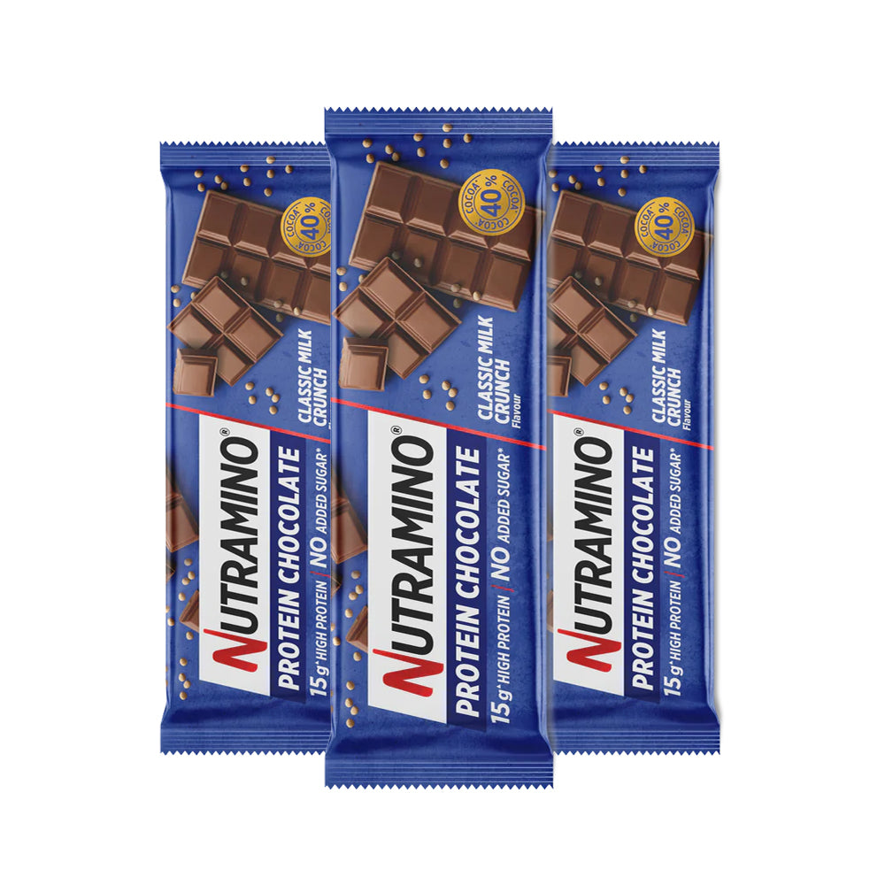 Billede af Nutramino Protein Chocolate Bar - Classic Milk Crunch (10x 50g)