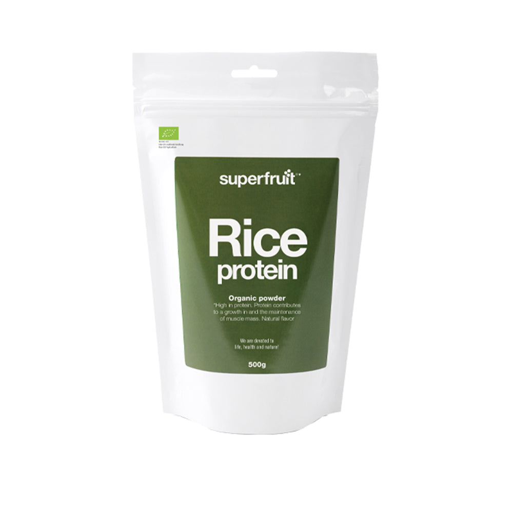 Brug Superfruit Rice Protein Powder (500g) til en forbedret oplevelse