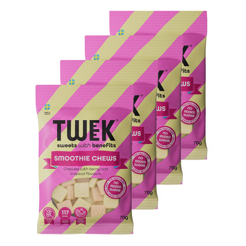 Brug TWEEK Candy - Smoothie Chews (4x70g) til en forbedret oplevelse