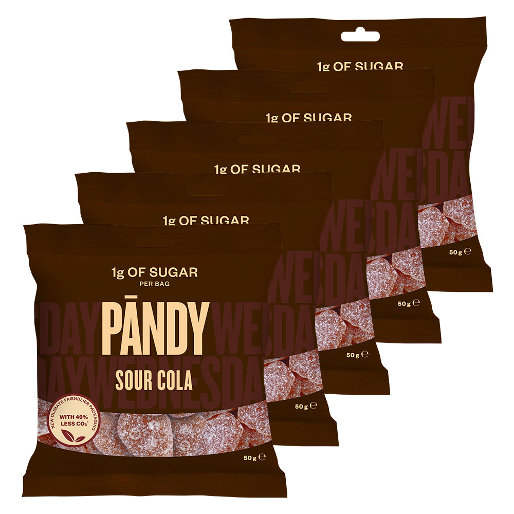 Brug PANDY CANDY - Sour Cola (6x50g) til en forbedret oplevelse