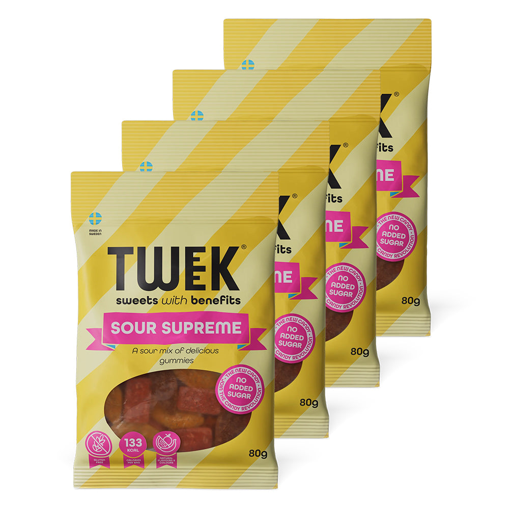 Brug TWEEK Candy - Sour Supreme (4x80g) til en forbedret oplevelse