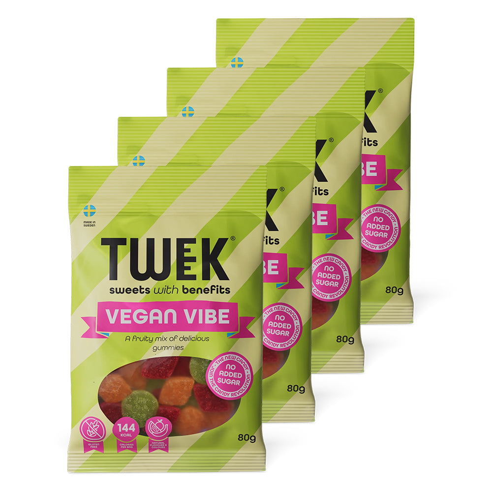 Brug TWEEK Candy - Vegan Vibe (4x80g) til en forbedret oplevelse