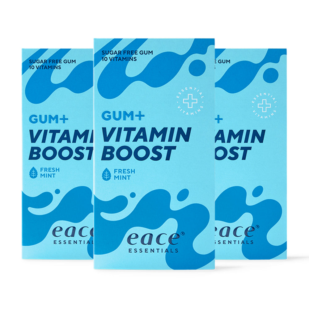 Se Eace Gum + Vitamin Boost (10x 10 stk) hos Muscle House