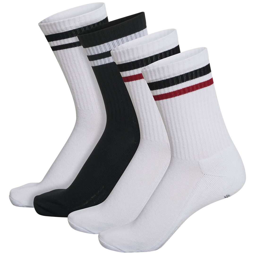 11: Hummel RETRO 4-pack Socks Mix  -  White/Black