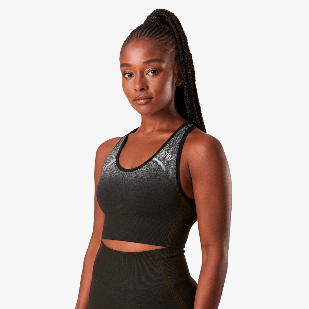 Billede af ICANIWILL Ombre Seamless Sports Bra Jungle Green Melange