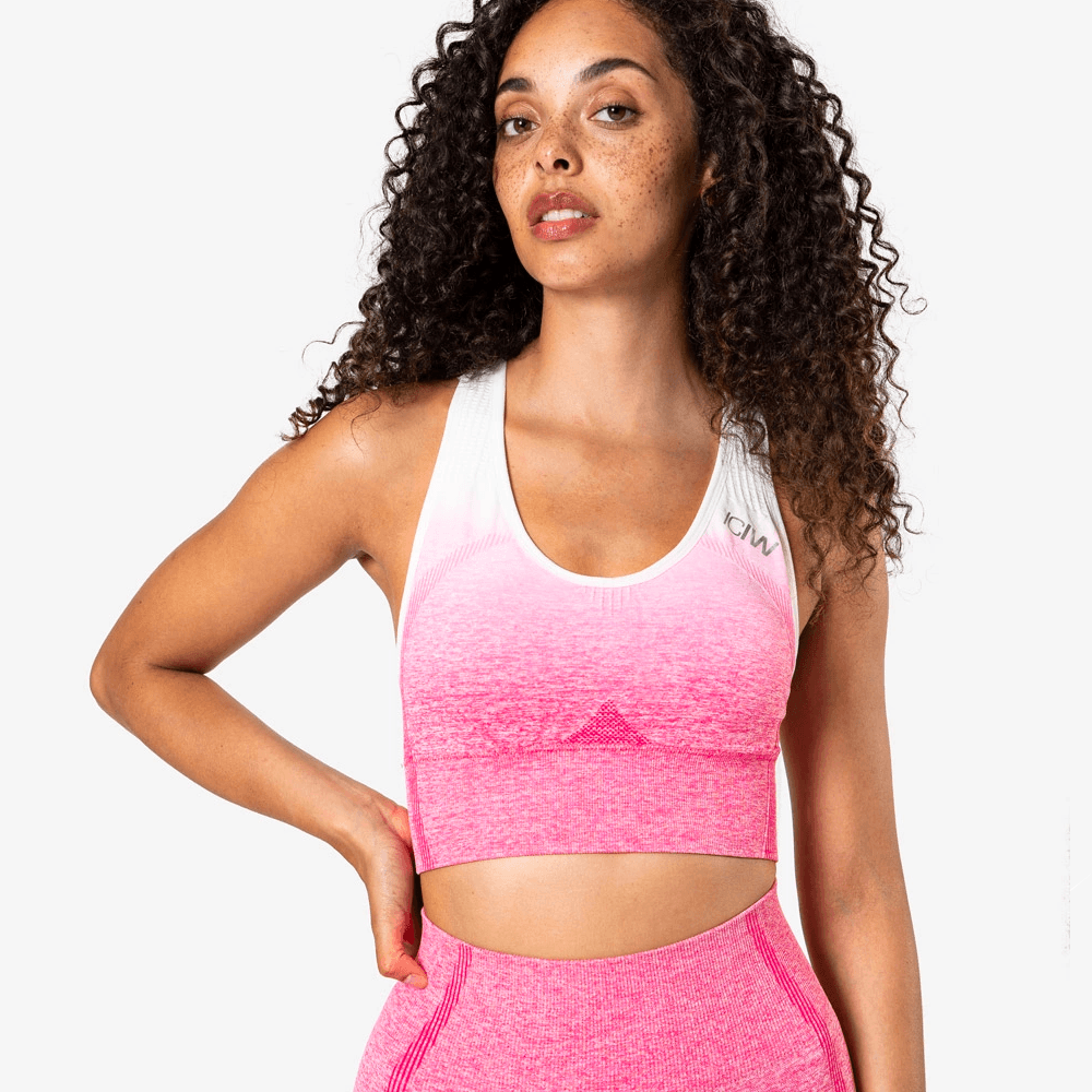 Brug ICANIWILL Ombre Seamless Sports Bra Perfection Pink til en forbedret oplevelse