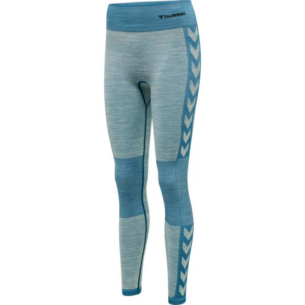 Brug Hummel CLEA Seamless Mid Waist Tights  -  Blue Coral Marshmallow til en forbedret oplevelse