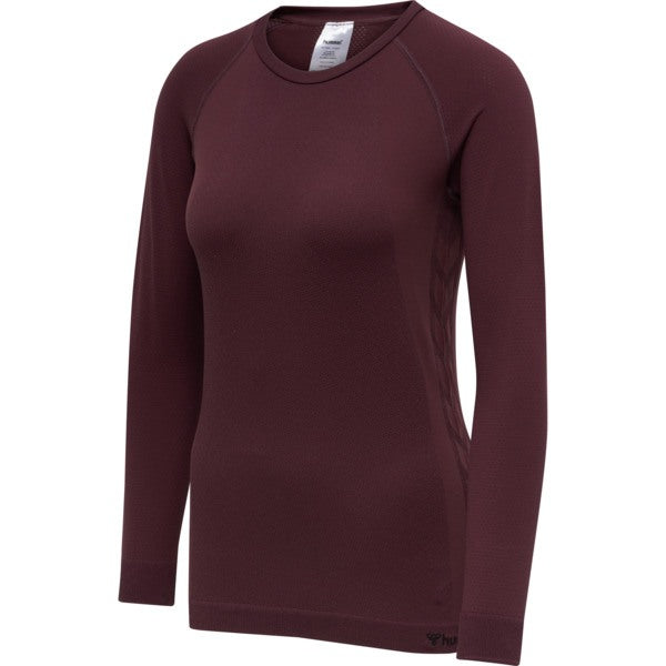 Brug Hummel CLEA Seamless T-shirt L/S  -  Fudge til en forbedret oplevelse