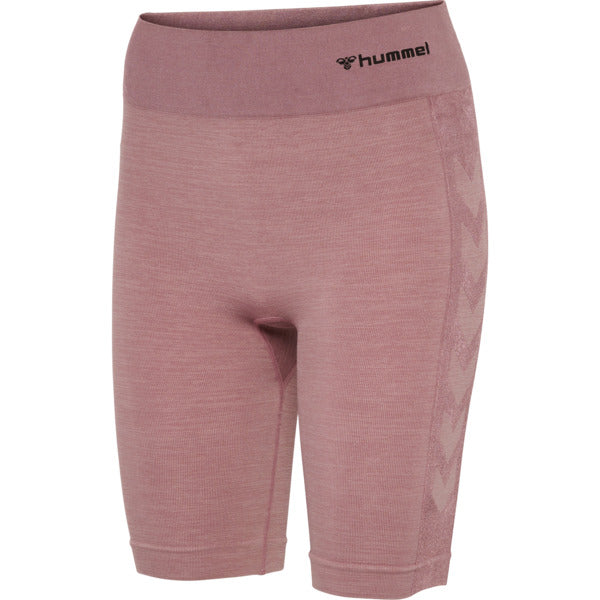 Brug Hummel CLEA Seamless Cycling Shorts  -  Woodrose/Rose Taupe Melange til en forbedret oplevelse