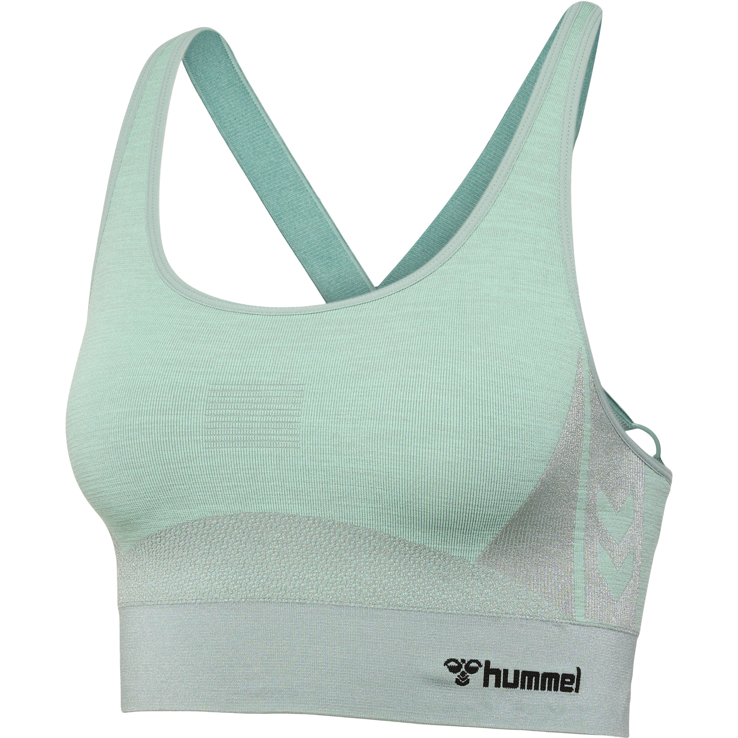 Billede af Hummel CLEA Seamless Sports Top - Chinois Green/Slit Green Mel hos Muscle House