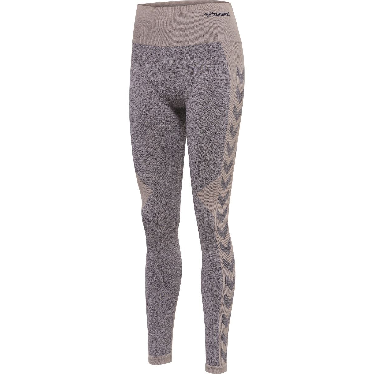 Hummel KARINA Seamless HW Tights  -  Quiet Shade/Woodrose Melange