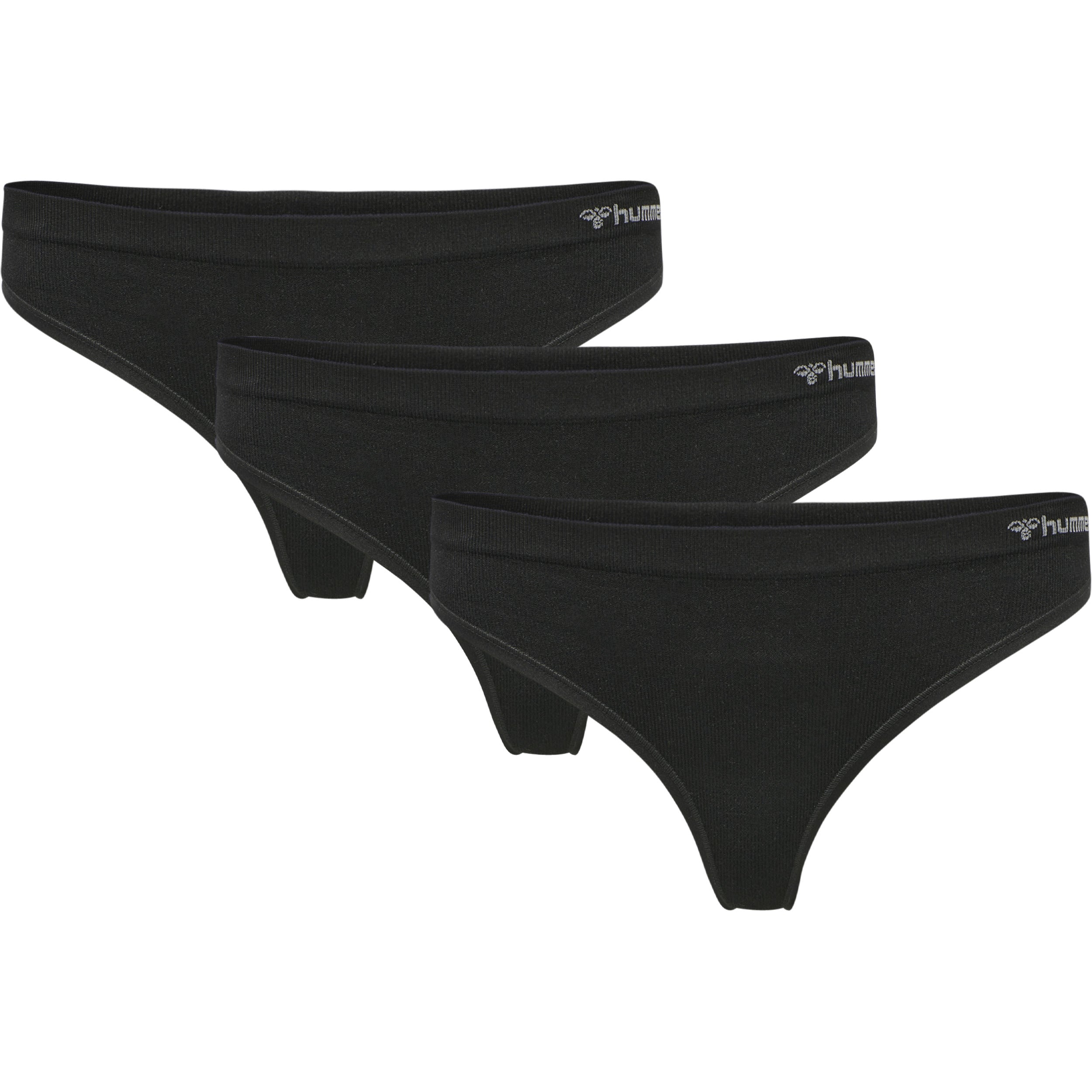 Brug Hummel JUNO 3-Pack Seamless Thong - Black til en forbedret oplevelse