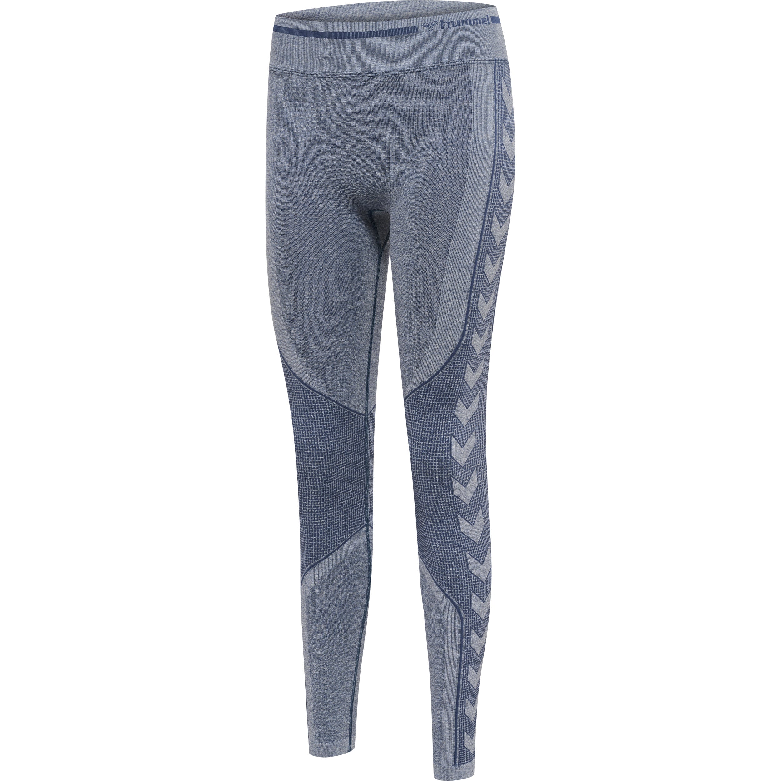 Brug Hummel LULU Seamless Scrunch Tights - Insignia Blue Melange til en forbedret oplevelse