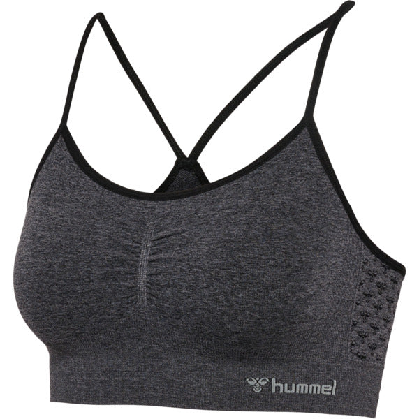 Billede af Hummel CI Seamless Scrunch Sports Bra - Black Melange