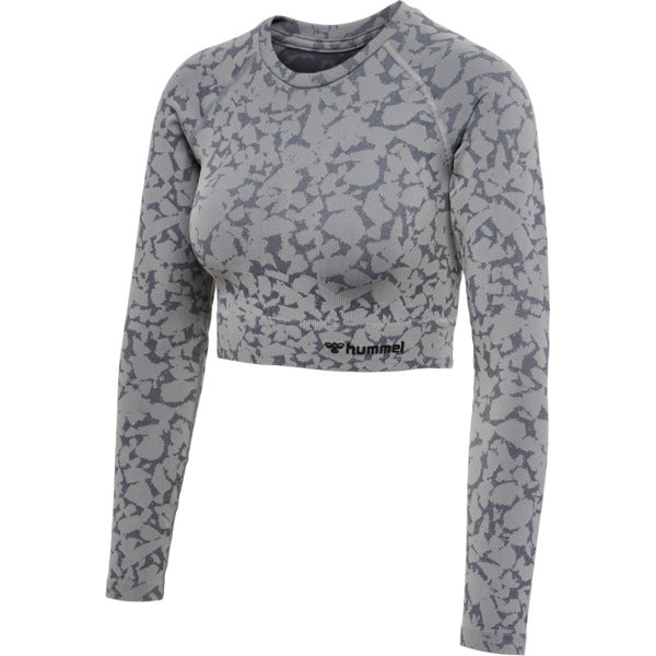 Billede af Hummel MT PI Seamless Crop T-Shirt L/S - Sharkskin