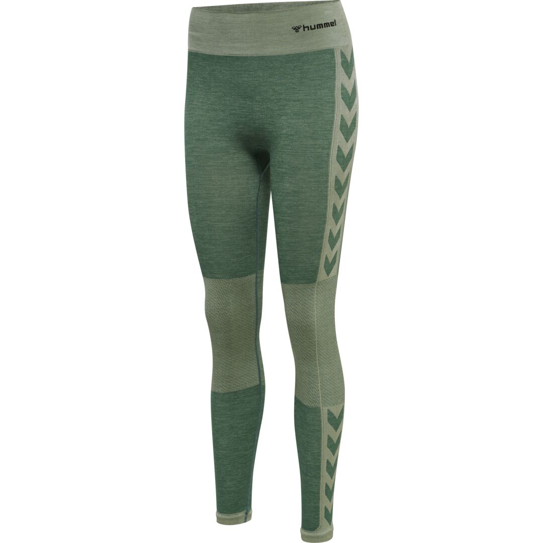 Brug Hummel CLEA Seamless Mid Waist Tights  -  Laurel Wreath/Lily Pad Melange til en forbedret oplevelse