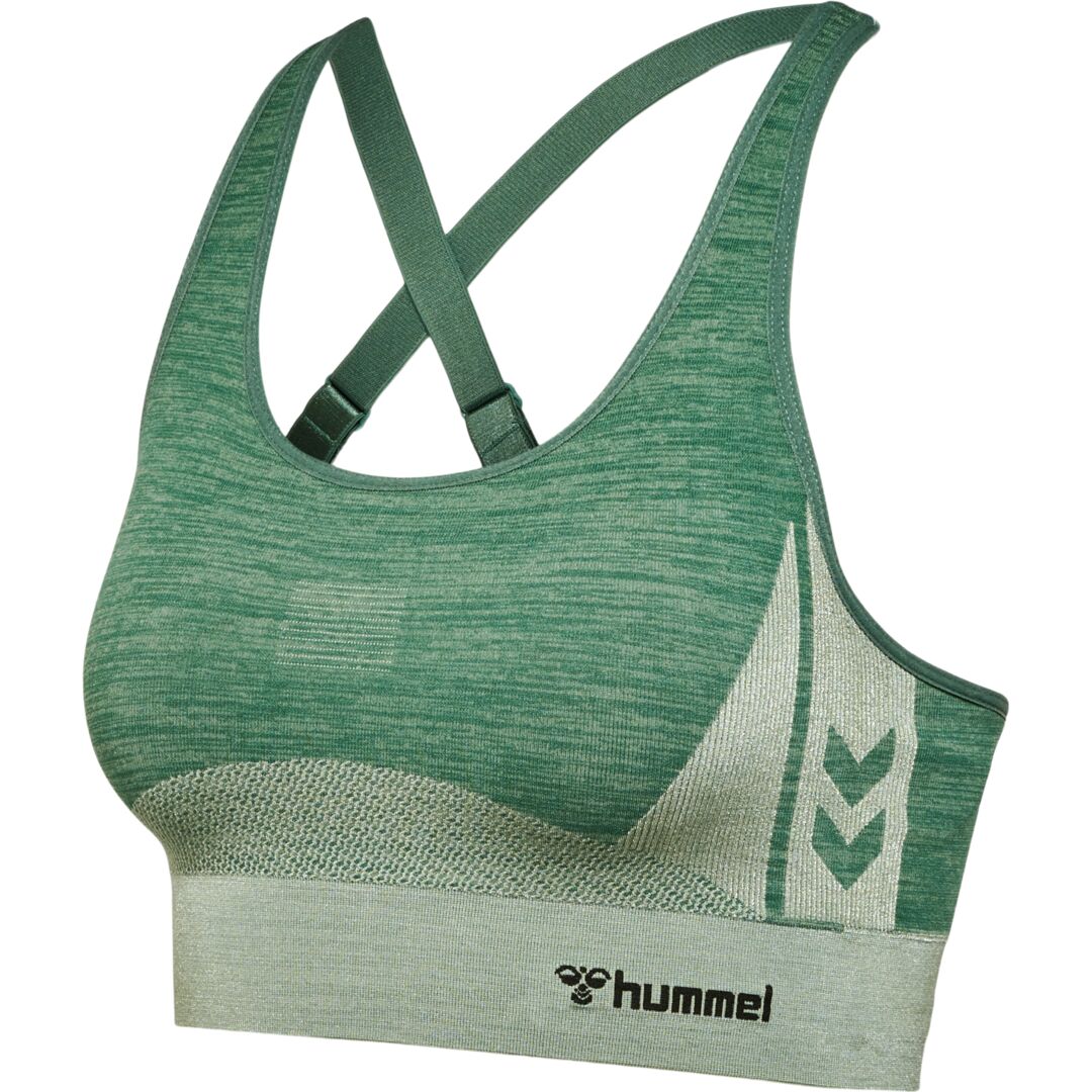 Billede af Hummel CLEA Seamless Sports Top - Laurel Wreath/Lily Pad Melange hos Muscle House