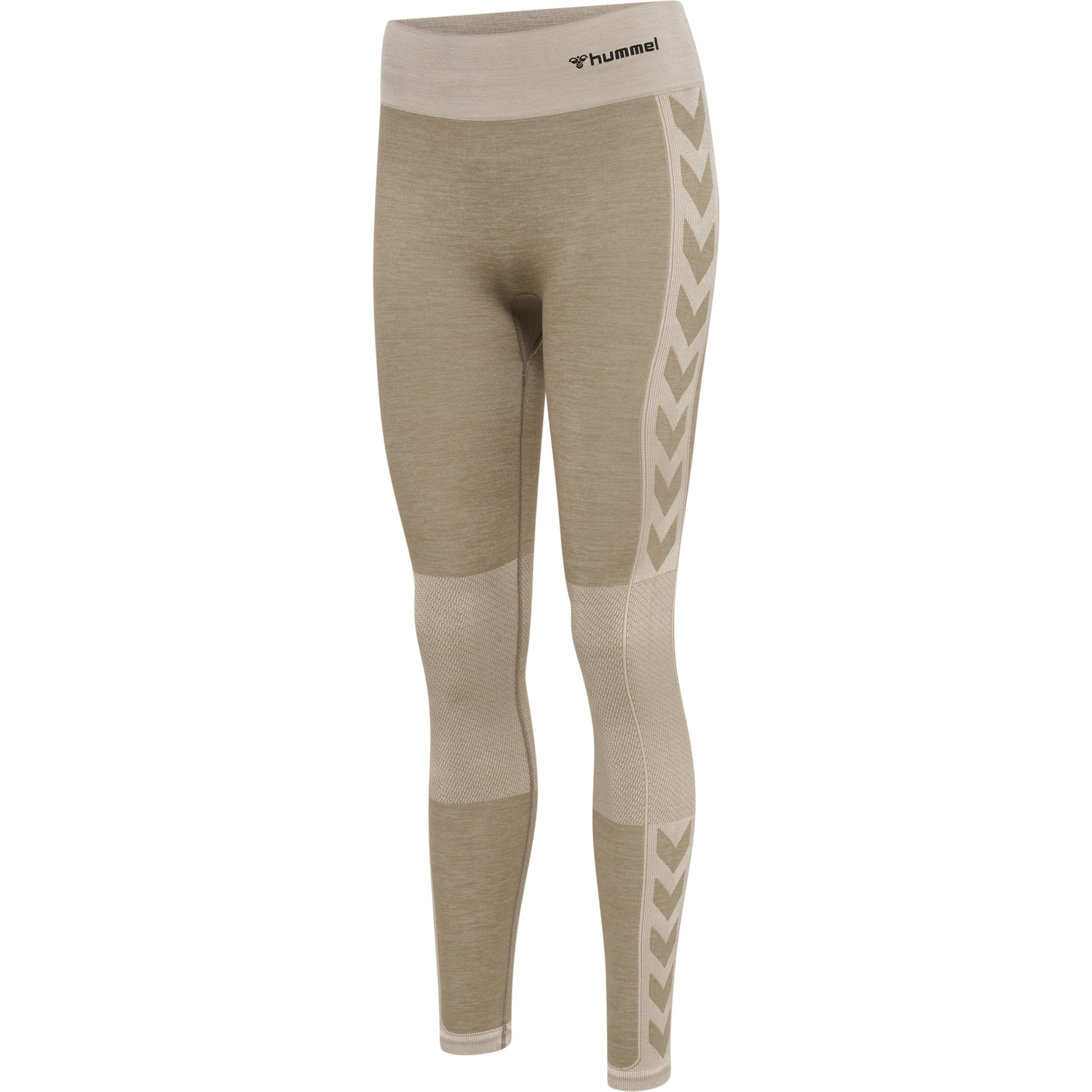 Brug Hummel CLEA Seamless Mid Waist Tights  -  Chateau Gray/Diftwood Melange til en forbedret oplevelse