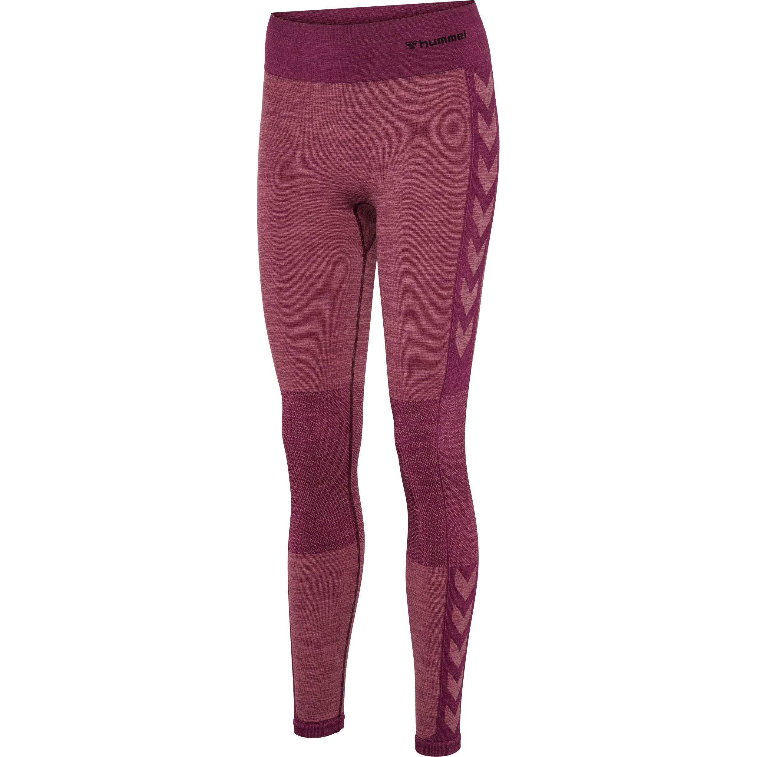 Brug Hummel CLEA Seamless Mid Waist Tights  -  Grape Wine/Crushed Berry Mel til en forbedret oplevelse