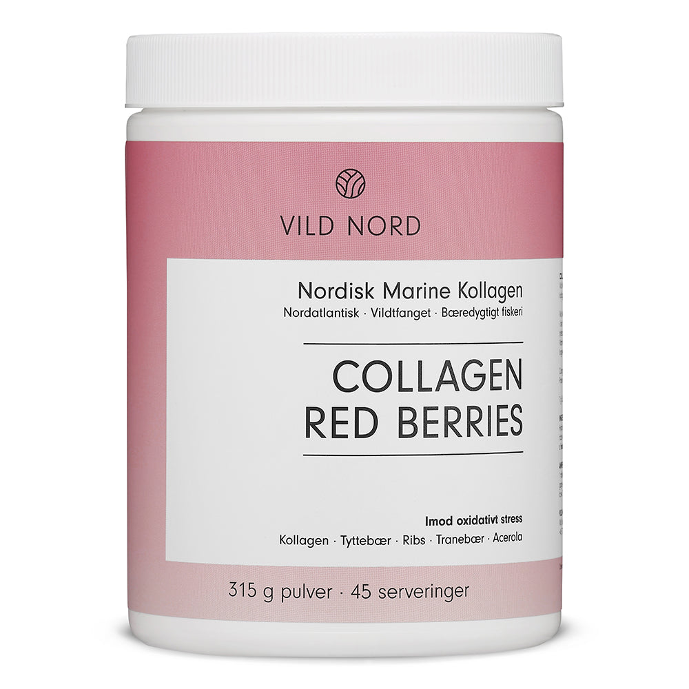 Brug VILD NORD Collagen Red Berries (315g) til en forbedret oplevelse