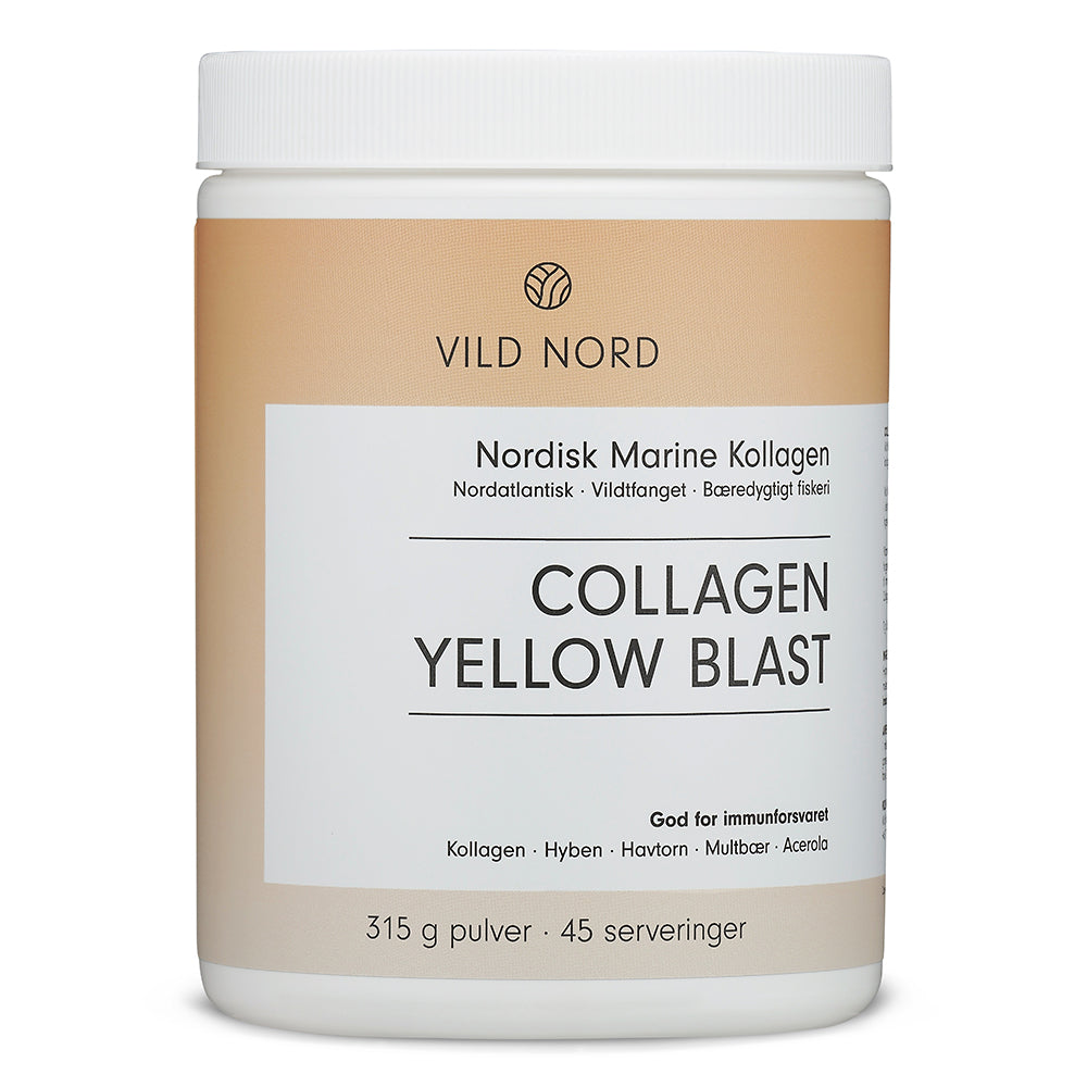 Brug VILD NORD Collagen Yellow Blast (315g) til en forbedret oplevelse