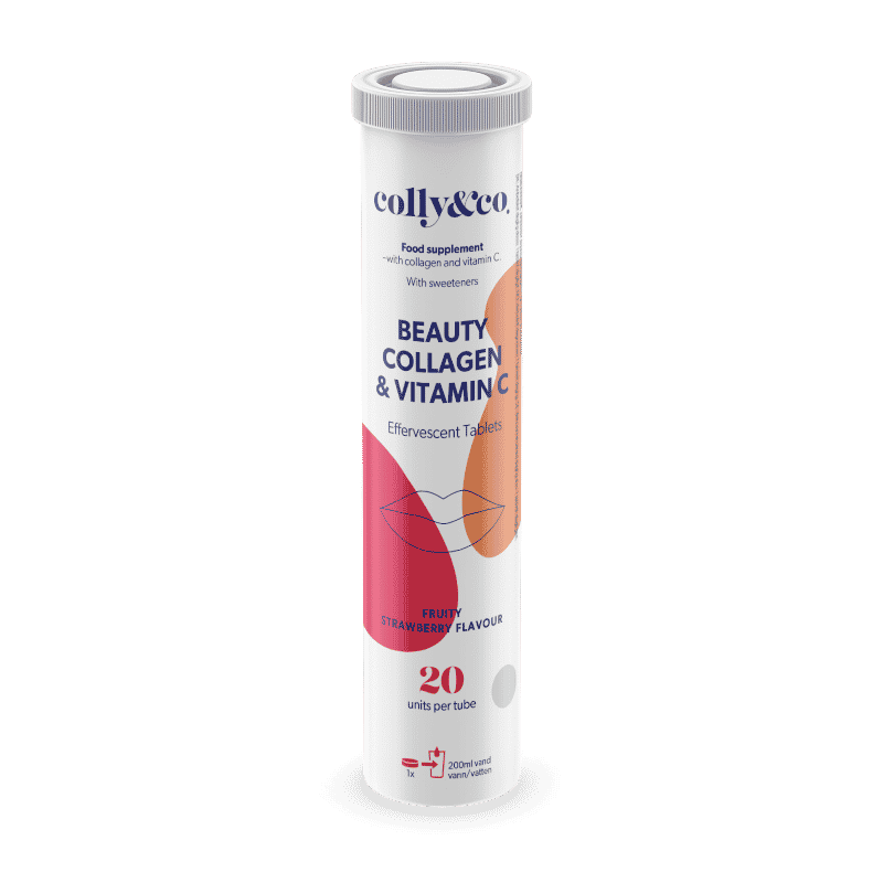 Brug Colly & Co Collagen + Vitamin C Brusetabletter - Strawberry (20 stk) til en forbedret oplevelse