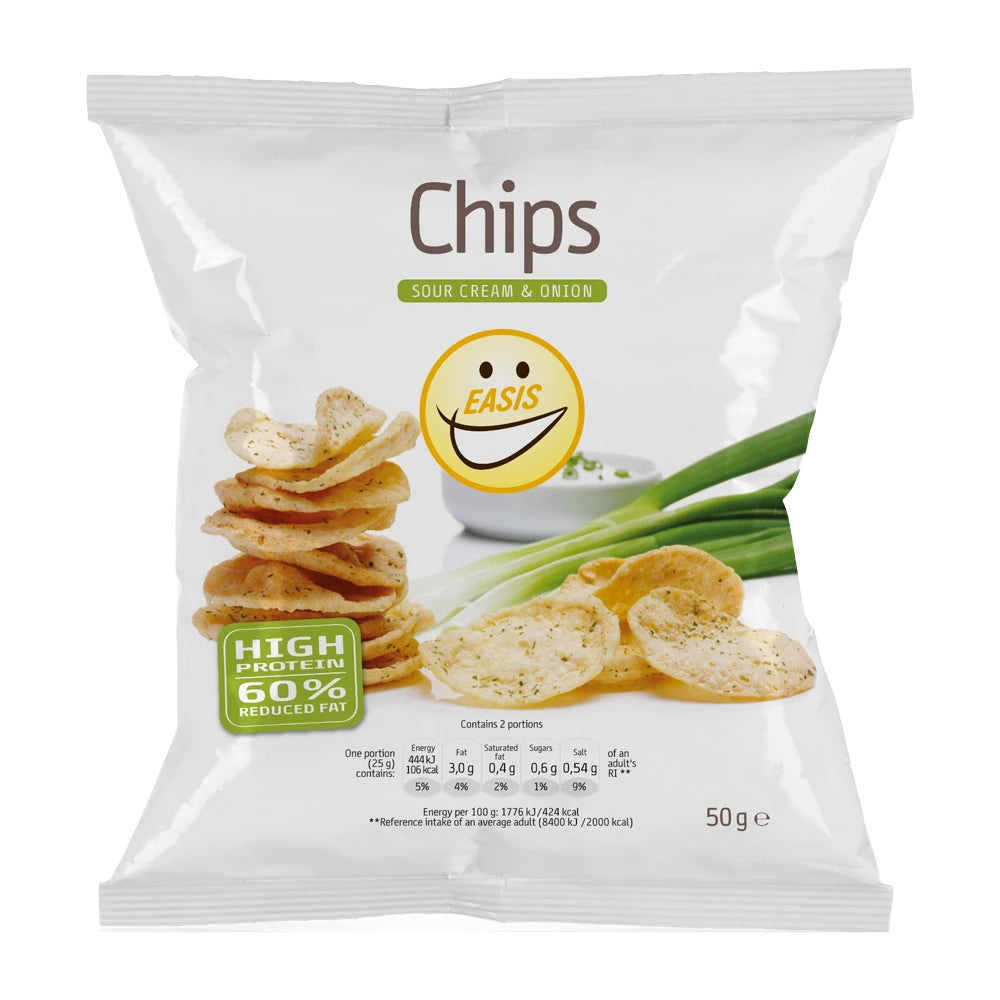 Brug EASIS Chips (50g) - Sour Cream & Onion til en forbedret oplevelse