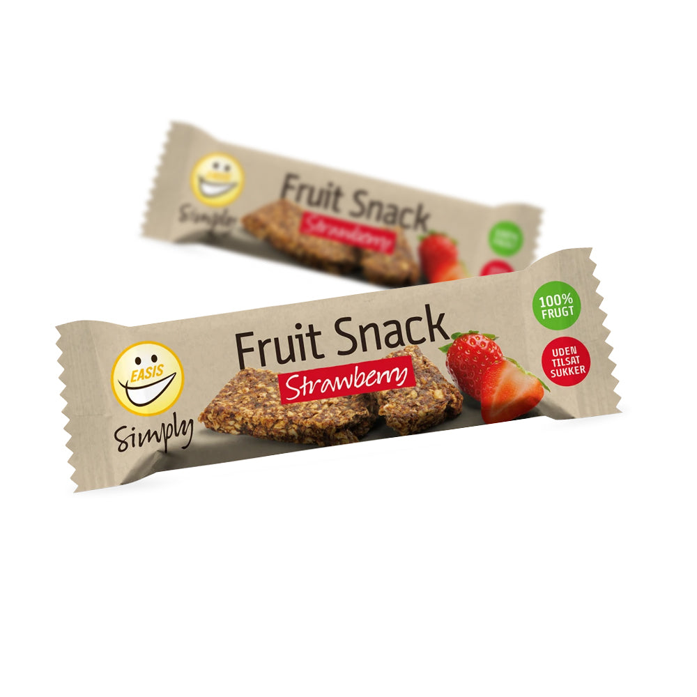 Se EASIS Bar (30g) - Simply fruit snack med jordbærsmag hos Muscle House