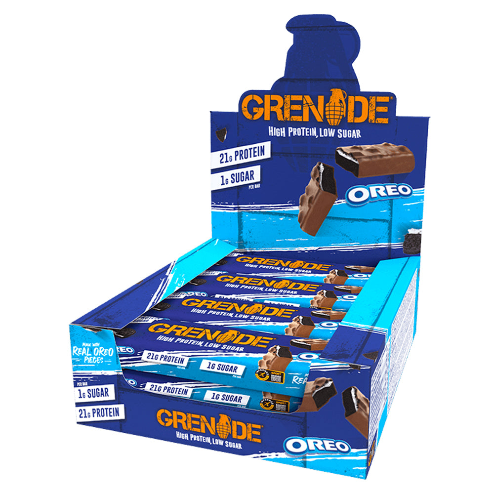 Se Grenade Protein Bar - Oreo (10x 60g) hos Muscle House