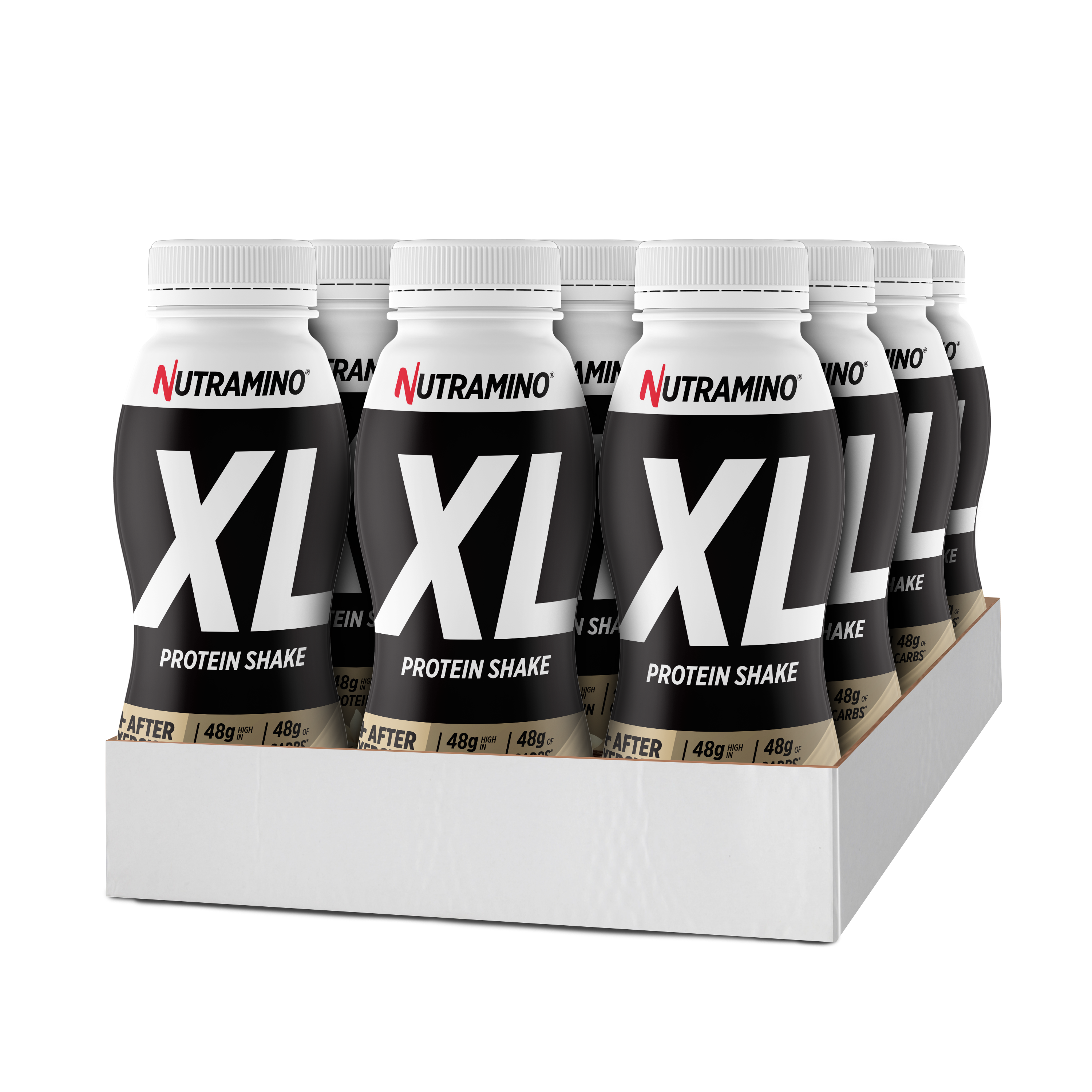 Brug Nutramino XL Protein Shake - Vanilla (12x 475ml) til en forbedret oplevelse