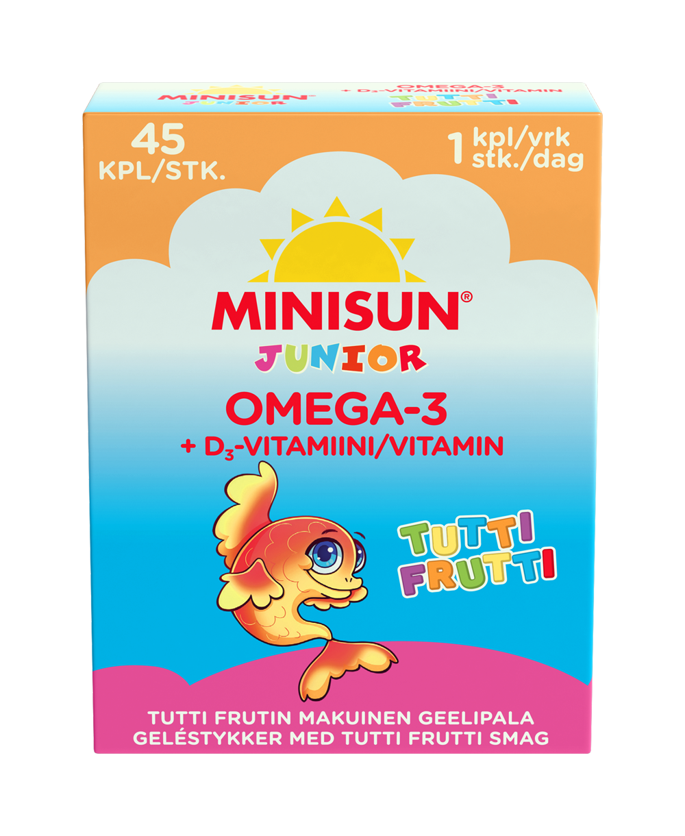 Brug Biosym MiniSun Omega-3 (45 stk) til en forbedret oplevelse