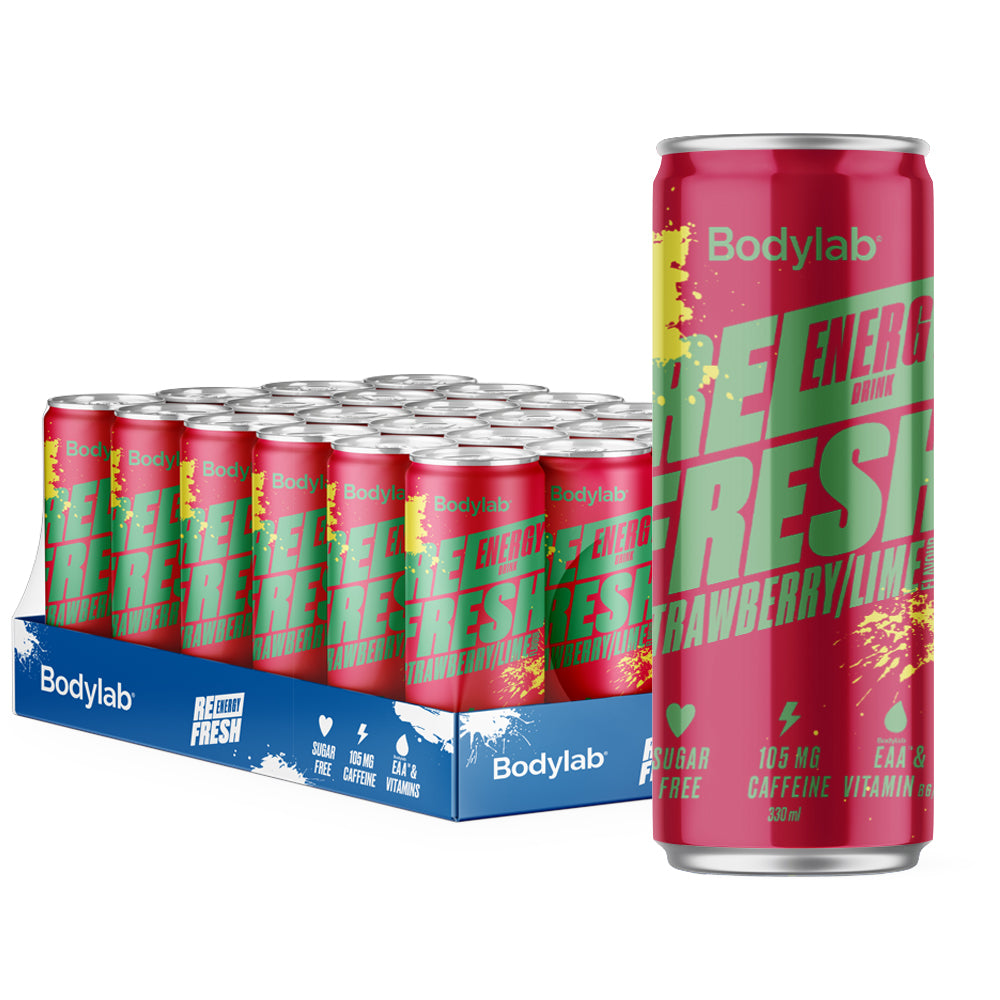 Billede af Bodylab Refresh Energy (24x 330ml) - Strawberry Lime