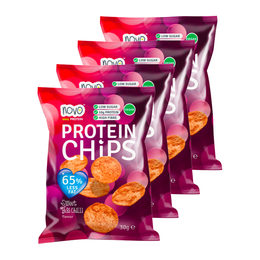 Billede af Novo Nutrition Protein Chips Sweet Thai Chili (6x30g)