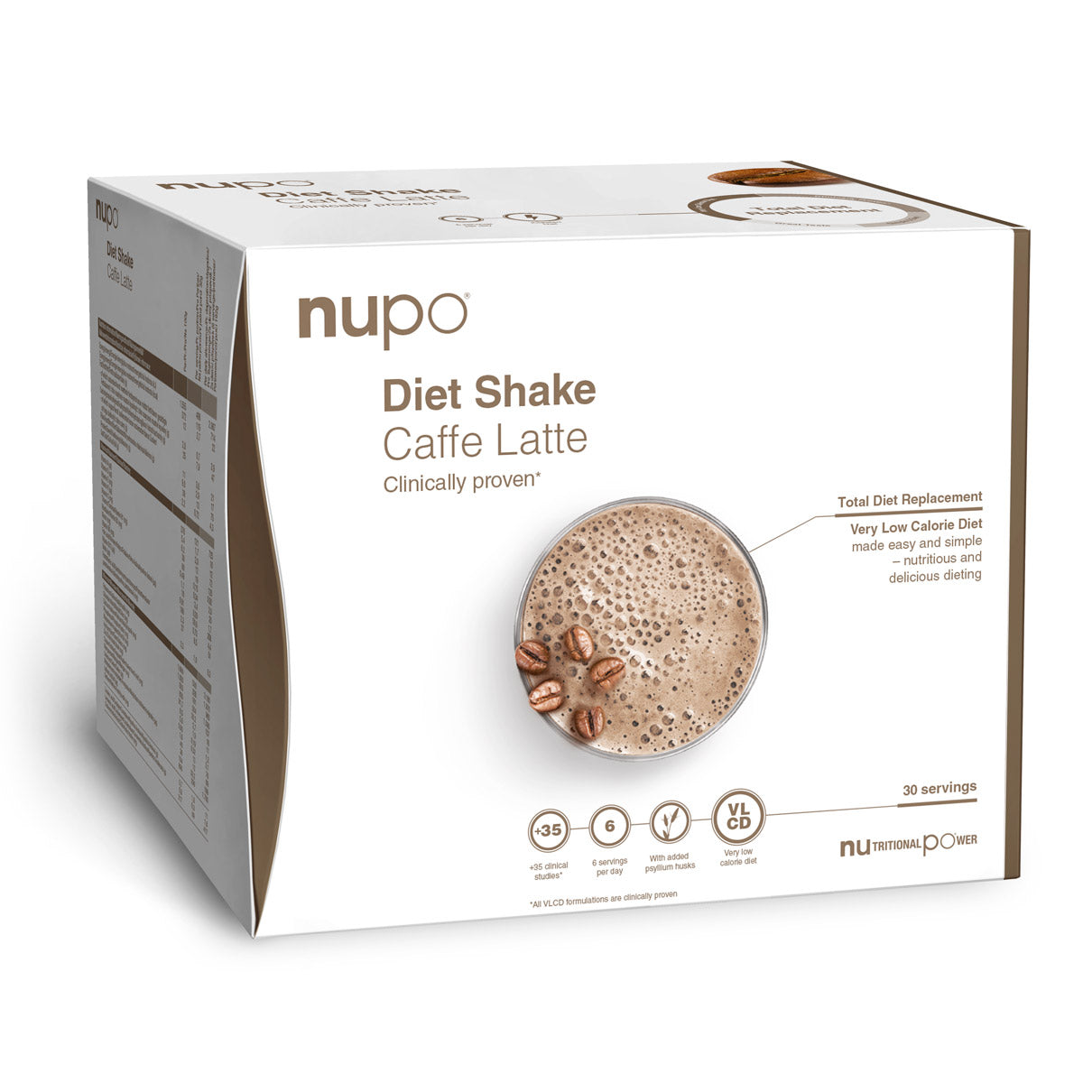 Brug Nupo Diet Shake Value Pack (960g) - Caffe Latte til en forbedret oplevelse