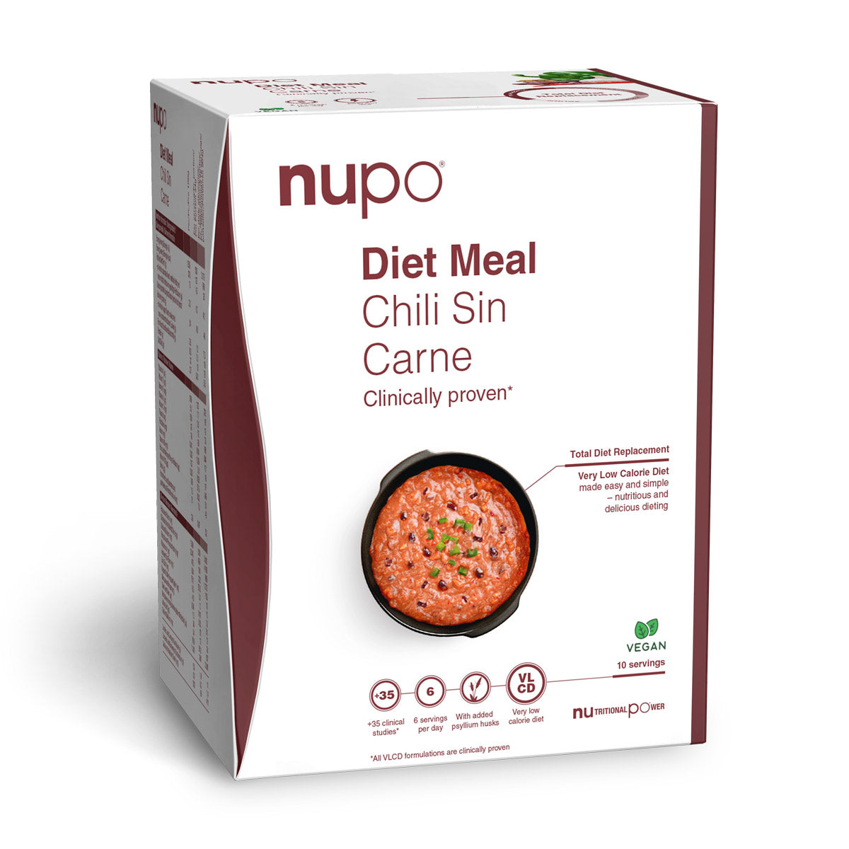 Brug Nupo Diet Meal (340g) - Chili Sin Carne til en forbedret oplevelse