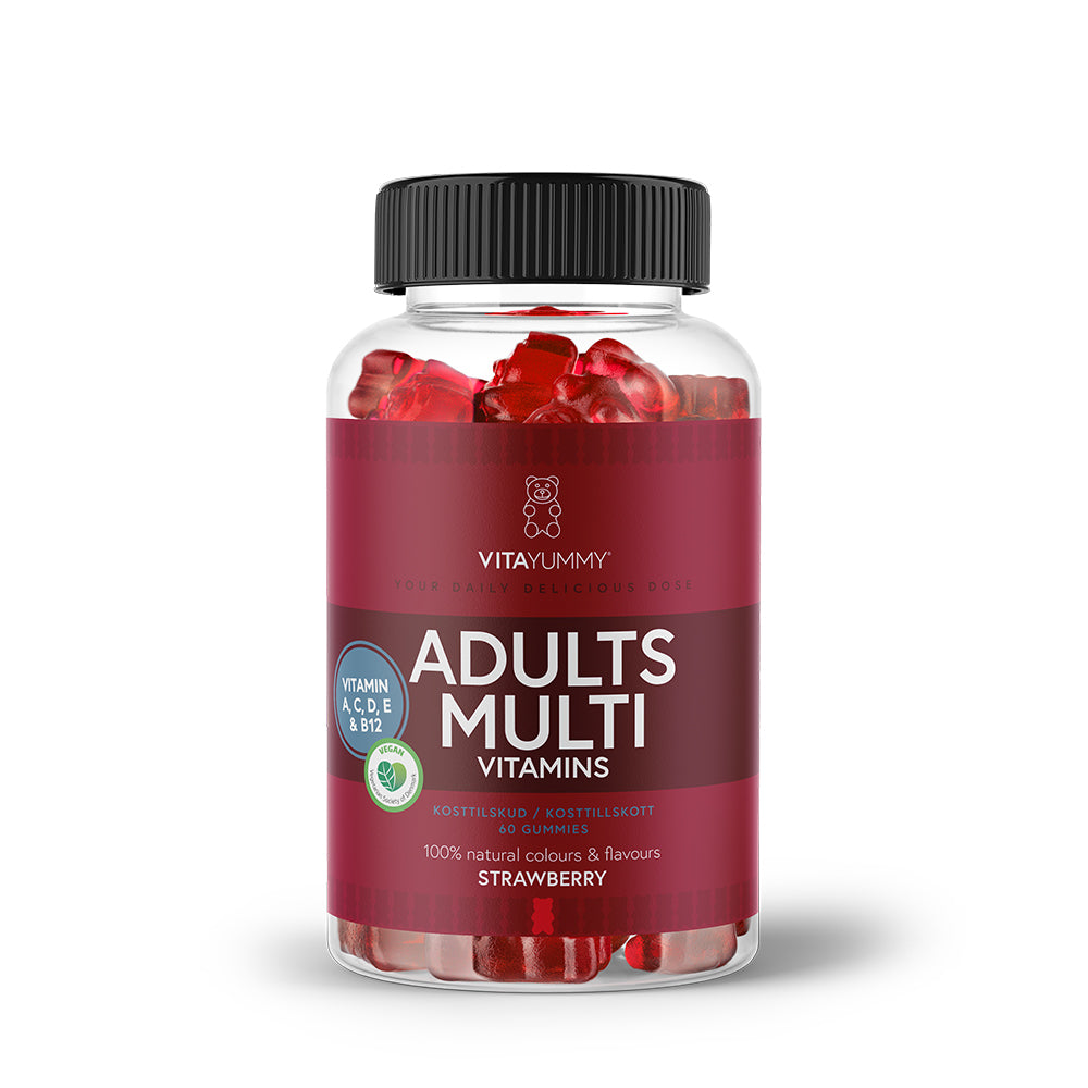 Brug VitaYummy Adults Multivitamin - Strawberry (60 stk) til en forbedret oplevelse