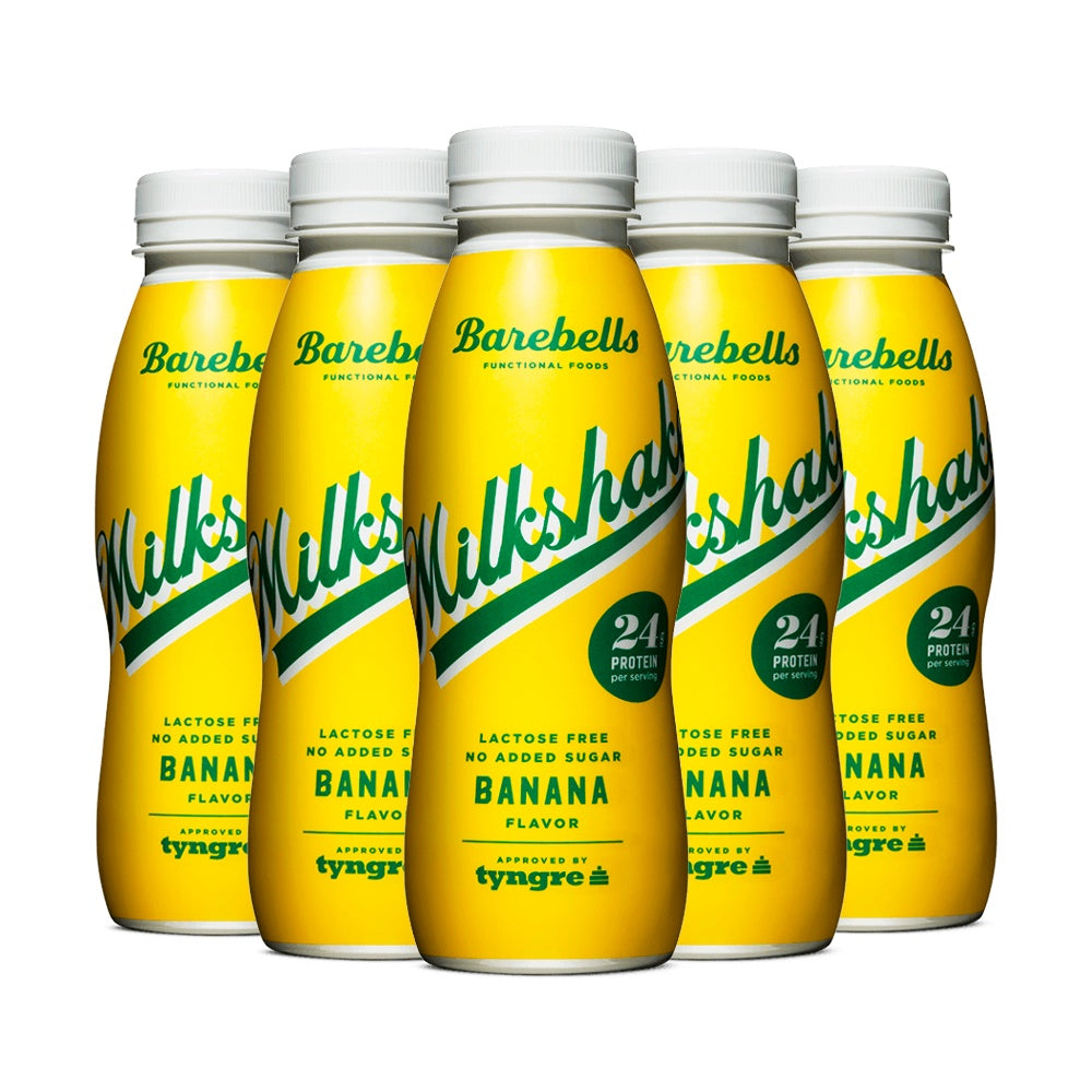 Brug Barebells Milkshake Banana (5x 330ml) til en forbedret oplevelse