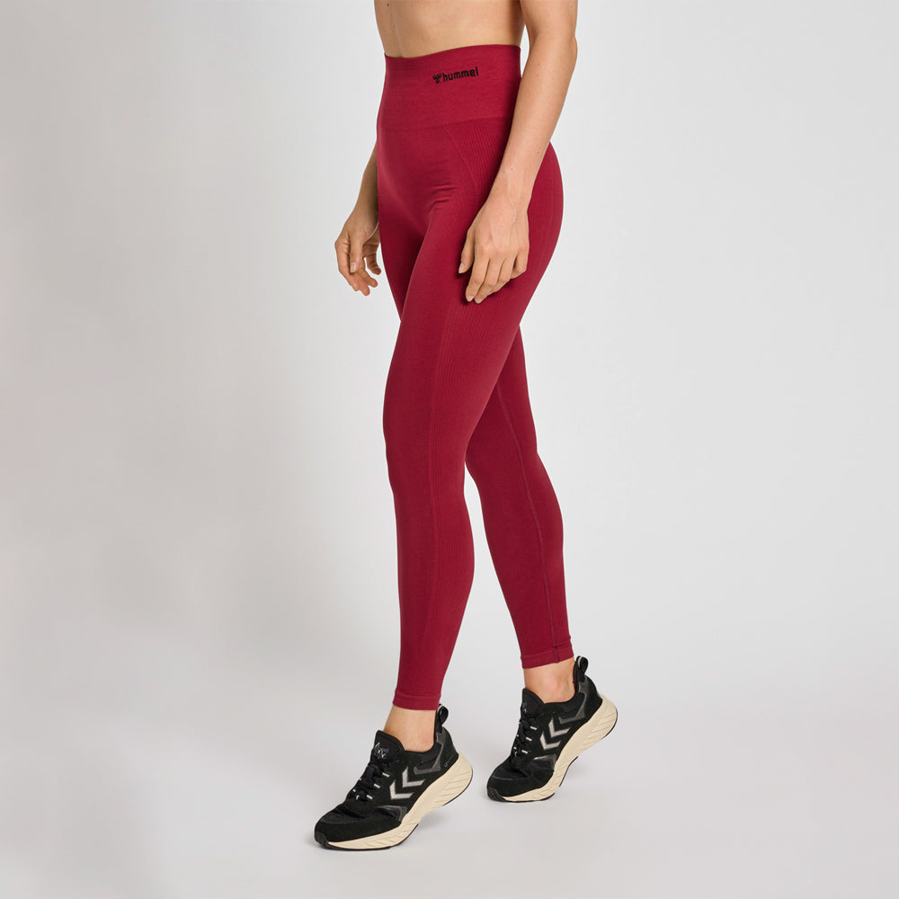 Billede af Hummel TIF Seamless High Waist Tights - Cabernet hos Muscle House